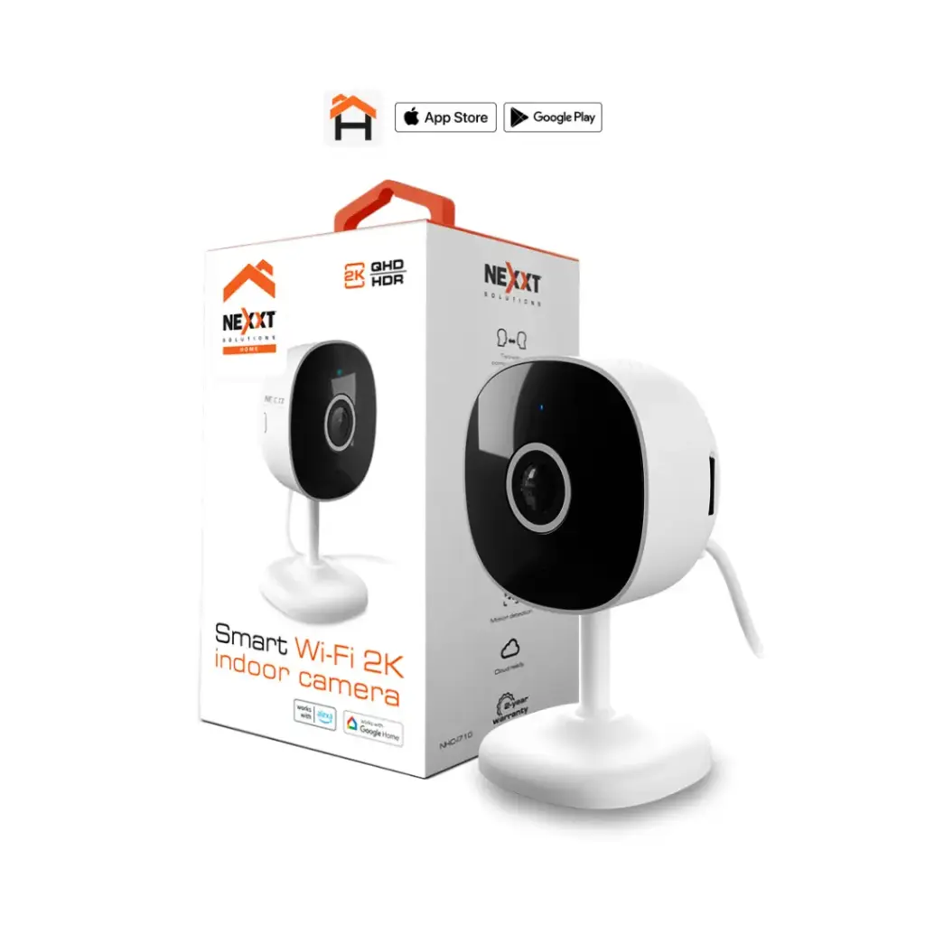 Cámara Inteligente Wi-Fi Nexxt Solutions NHC-I710 2K para Interior | Visión 360°