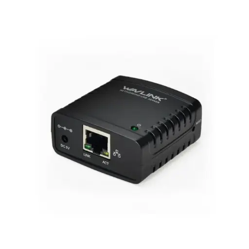 [WL-NU78M41] Adaptador Print Server Wavlink WL-NU78M41 red Ethernet a USB 2.0 de 10/100 Mbps